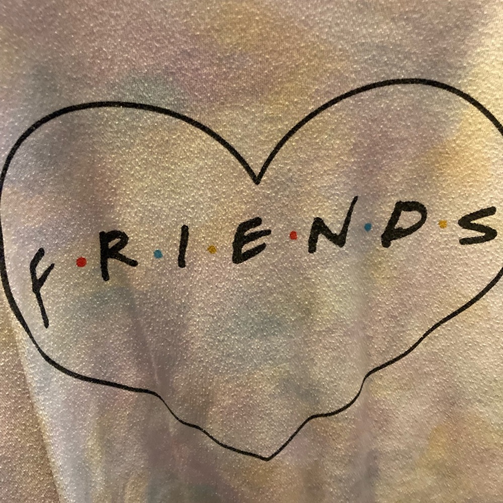 FRIENDS 1x light blue/light pink tie dyed sweatshirt